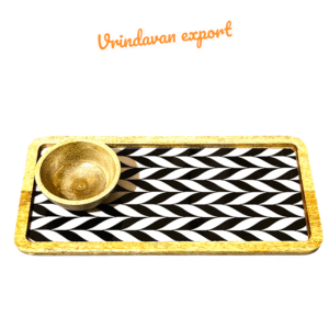 Chip ‘n’ Dip Wooden Platter