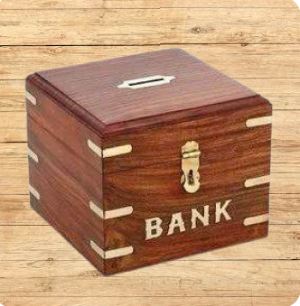 Wooden Money Bank